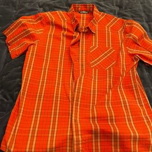 Men’s arcteryx short sleeve button down shirt